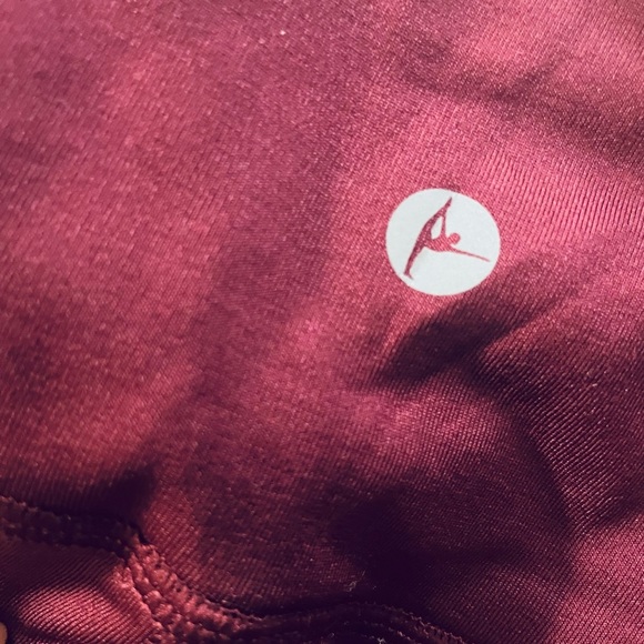 90 Degree By Reflex Burgundy Leggings - Picture 3 of 7